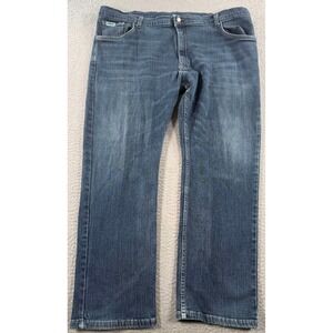 Tyndale FRMC Jeans Men 42x29 Blue Denim Straight Leg CAT2 Fire Resistant USA